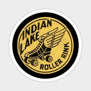 Vintage Indian Lake Roller Skating Magnet